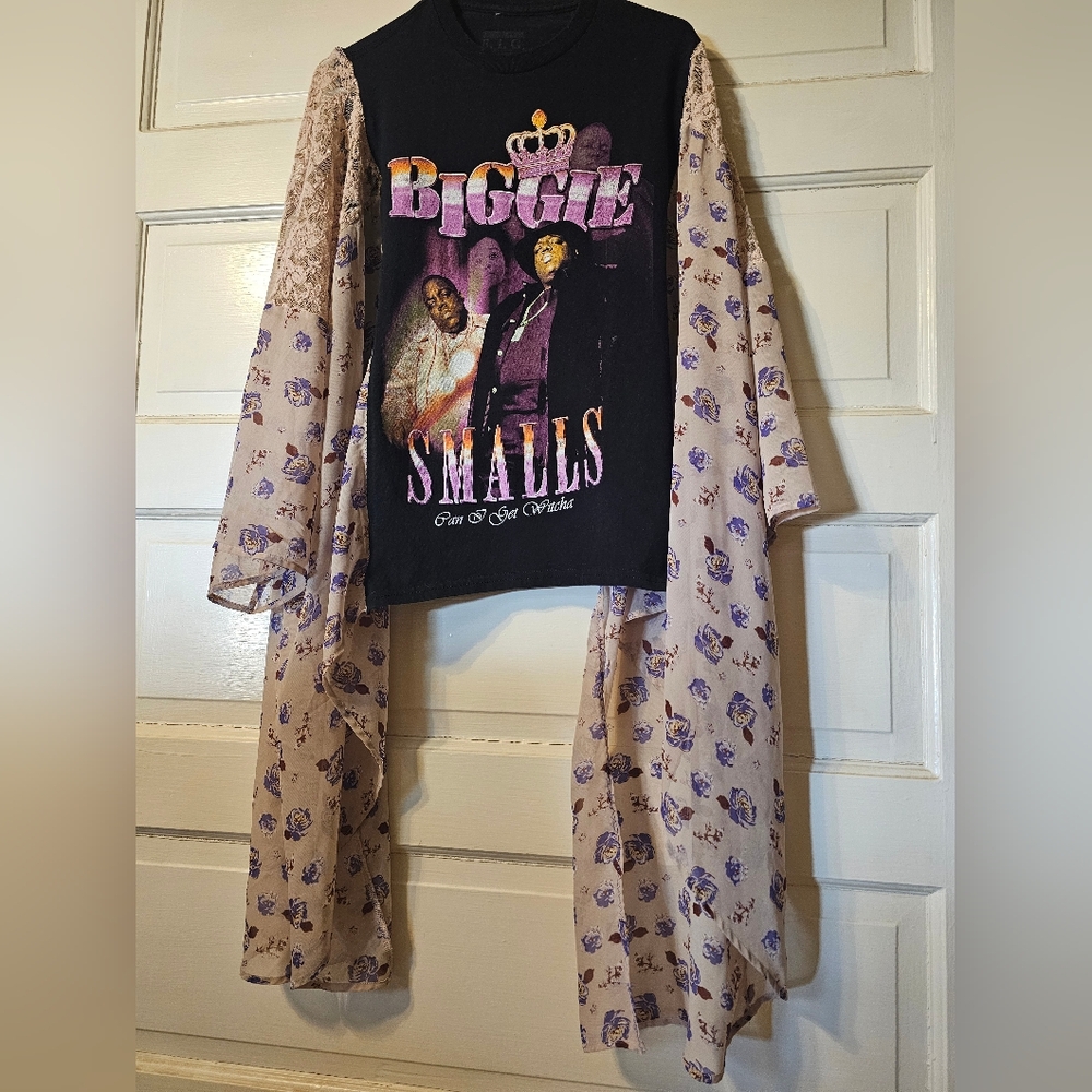 Biggie Smalls Boho Concert Kimono Tee